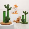 Cat Scratching Post Cactus Cat Scratcher Featuring with 3 Scratching Poles and Interactive Dangling Ball(Unable to ship on weekends, please be careful