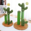 Cat Scratching Post Cactus Cat Scratcher Featuring with 3 Scratching Poles and Interactive Dangling Ball(Unable to ship on weekends, please be careful