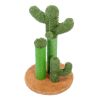 Cat Scratching Post Cactus Cat Scratcher Featuring with 3 Scratching Poles and Interactive Dangling Ball(Unable to ship on weekends, please be careful
