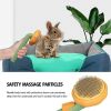 Pet Pumpkin Brush, Pet Grooming Self Cleaning Slicker Brush For Dogs Cats Puppy Rabbit, Cat Brush Grooming Gently Removes Loose Undercoat, Mats Tangle