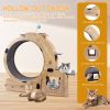 Cat Wheel 4-in-1 Cat Exercise Wheel,Upgraded Cat Wheel Exerciser for Indoor Cats,Large Cat Treadmill,Cat Running Wheel with Silent Wheel,Cat Walking W