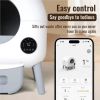 Self Cleaning Litter Box - 2.2lb-23lb Cat Can Use, 100L Automatic Cat Litter Box Self Cleaning, Extra Large for Multiple Cats, Anti-Pinch, All Clumpin