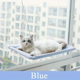 Cat Window Hammock 360¬∞ Sunny Seat Space Saving Cat Beds For Indoor Cats (Color: Blue)
