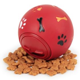 Food Dispensing Dog Toys; Pet Ball Toys; Rubber Slow Feeder Dog Puzzle Toys; Dog Treat Balls (Color: Blue, size: s)