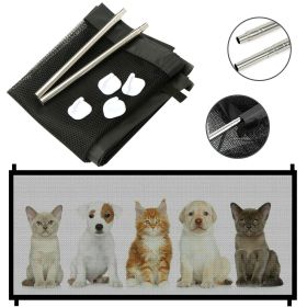 Pets Dog Cat Baby Safety Gate Mesh Fence Magic Portable Guard Net Stairs Doors (size: m)