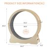 Cat Exercise Wheel - Indoor Cat Treadmill with Carpeted Running Track, Safety Cat Treadmill with Latch, Weighted Wheel for Cats, Add Fun to Cat Exerci